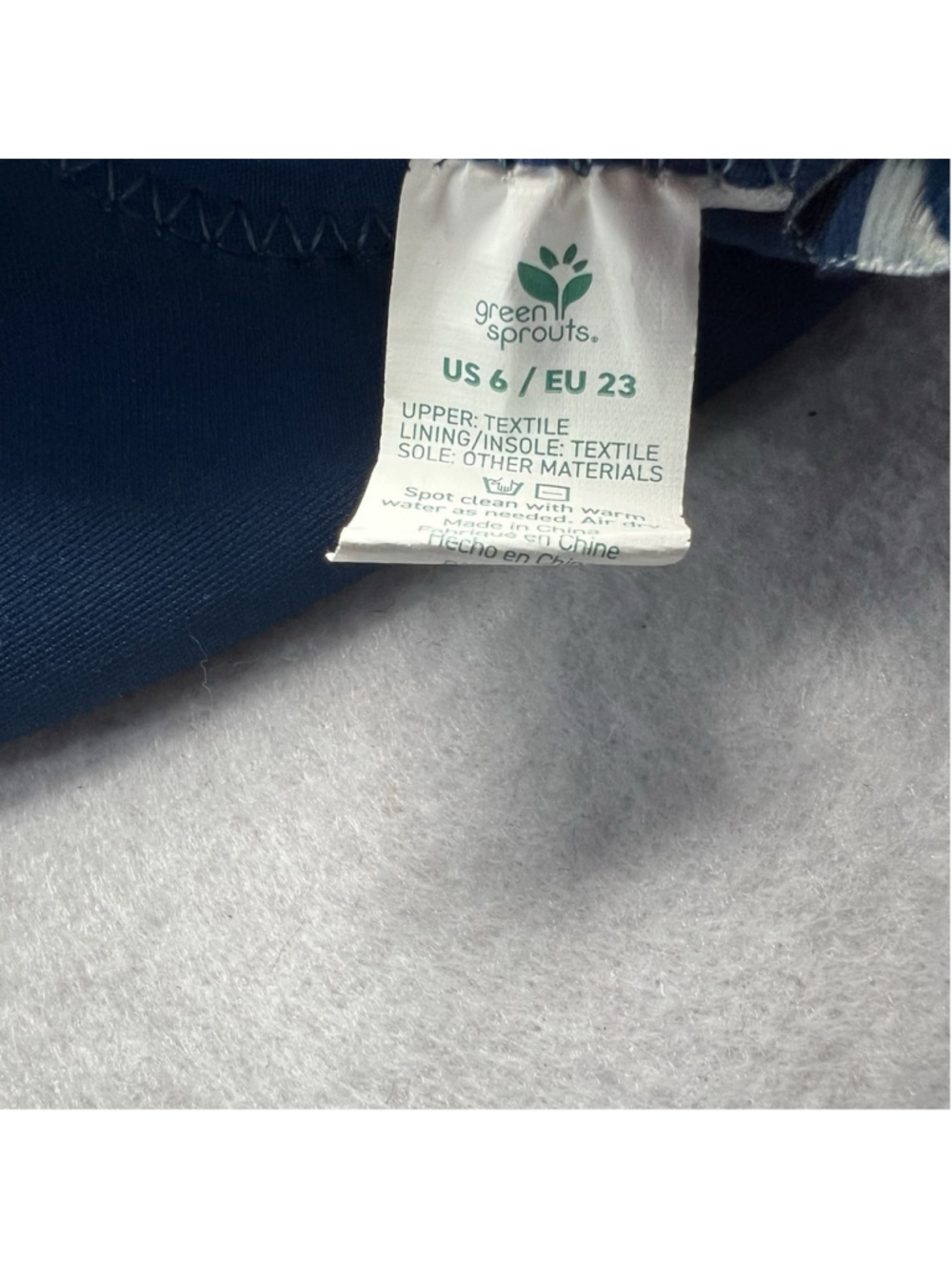 Green Sprouts Baby/toddler Water Socks Shoes Navy Size 6 NWOT - Picture 5 of 7